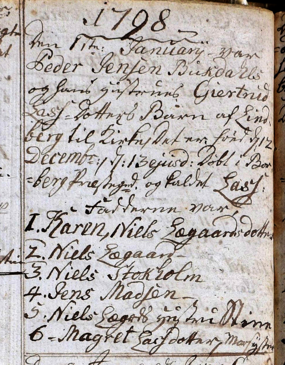 F&oslash;dsel af Laurs Pedersen
